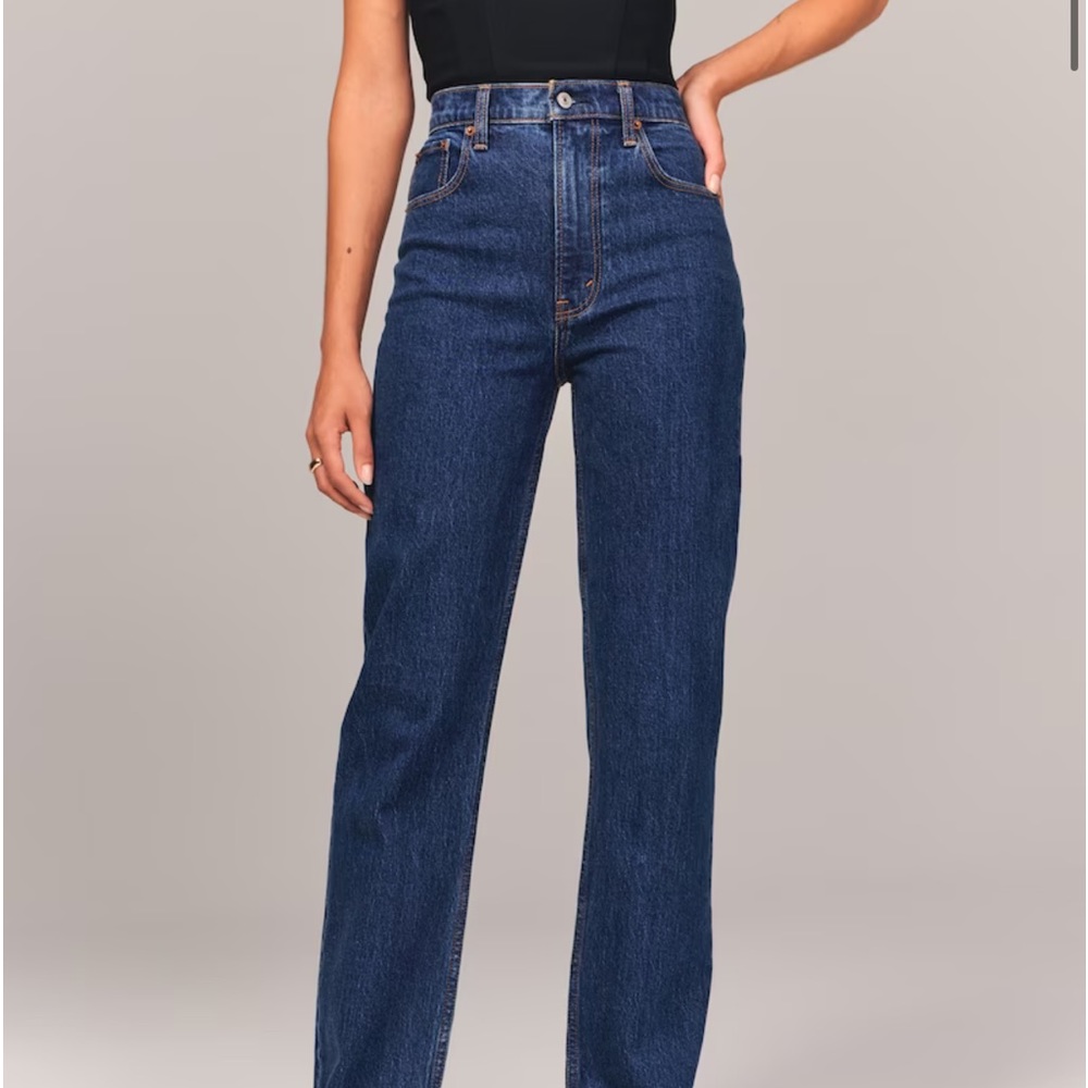 Abercrombie and Fitch Ultra High Rise 90s jeans straight